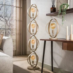 WoonStijl Vloerlamp Turn Around 4-lichts beige Hot