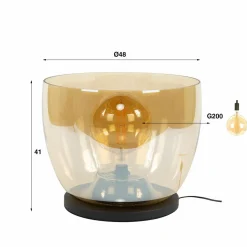 WoonStijl Vloerlamp UP XXL - Koper Discount