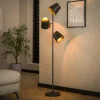 WoonStijl Vloerlamp 3x Kinetic / Charcoal Hot