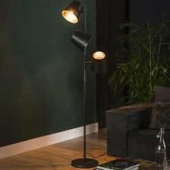 WoonStijl Vloerlamp 3x Kinetic / Charcoal Hot