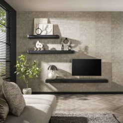 WoonStijl Wandplank 100cm metallic Outlet