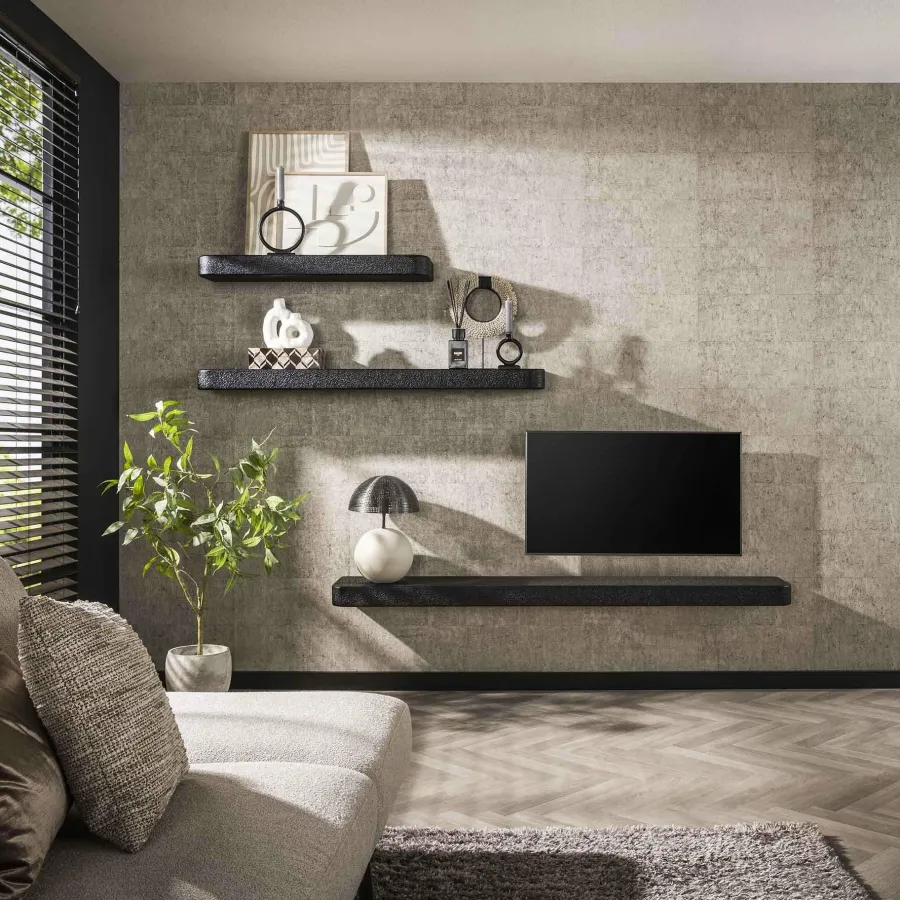 WoonStijl Wandplank 100cm metallic Outlet