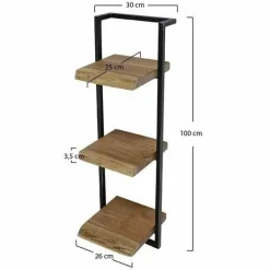 WoonStijl Wandplank Live Edge 30 cm, 100 hoog New