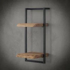 WoonStijl Wandplank Live Edge 30 cm breed, 65 cm hoog Outlet