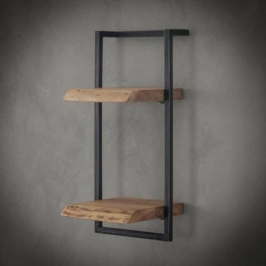 WoonStijl Wandplank Live Edge 30 cm breed, 65 cm hoog Outlet