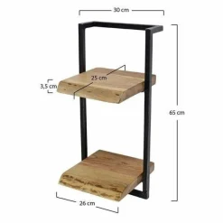 WoonStijl Wandplank Live Edge 30 cm breed, 65 cm hoog Outlet