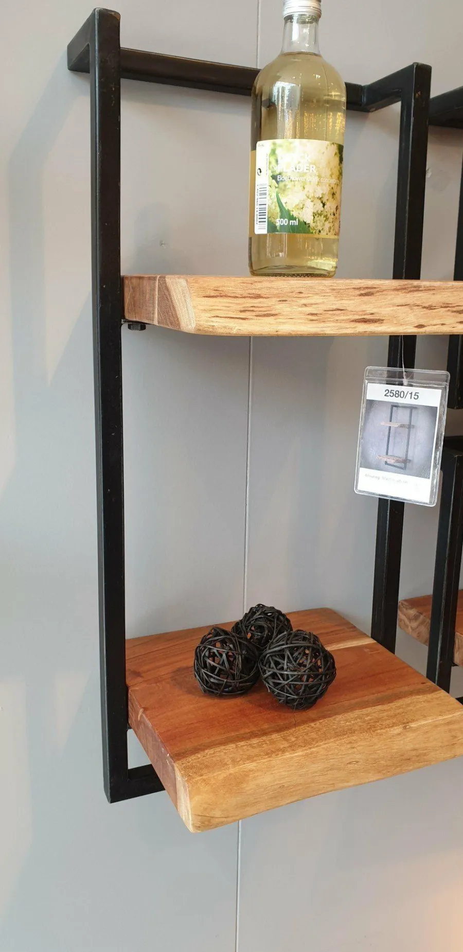 WoonStijl Wandplank Live Edge 30 cm breed, 65 cm hoog Outlet