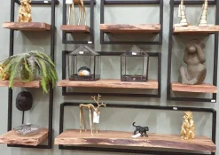 WoonStijl Wandplank Live Edge 30 cm breed, 65 cm hoog Outlet