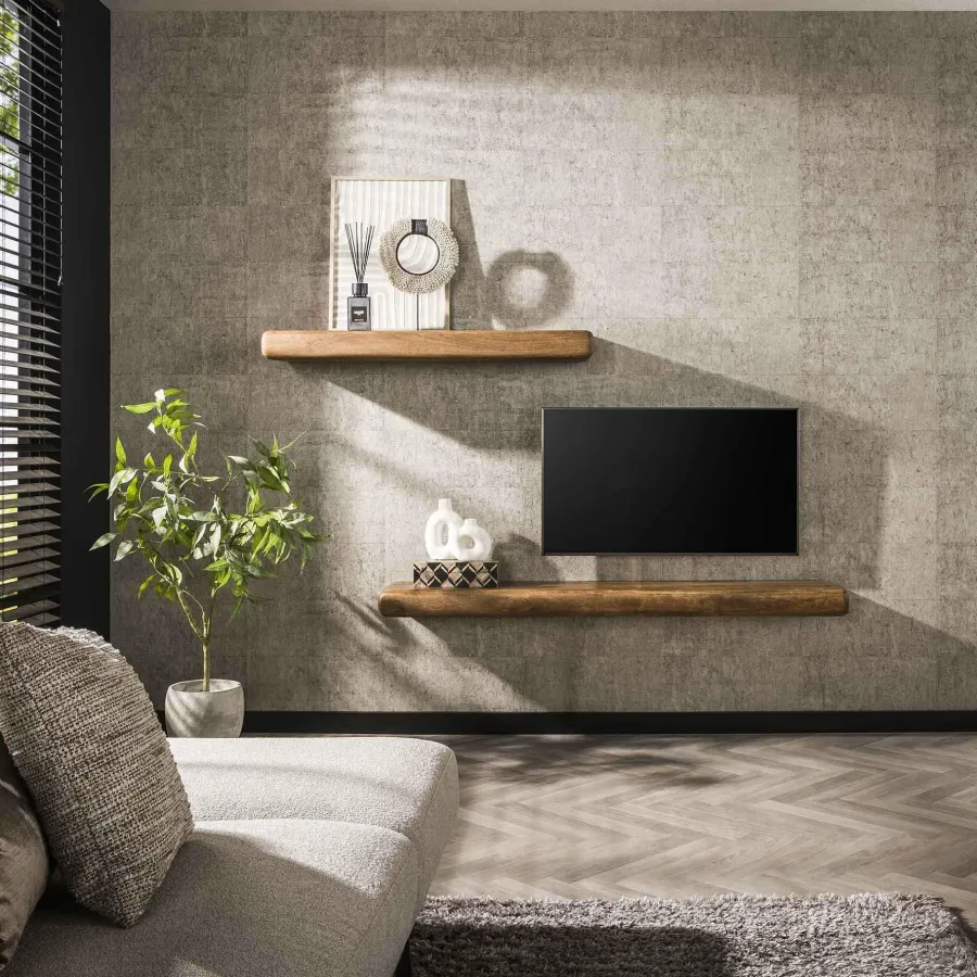 WoonStijl Wandplank Sleek mango 118 cm