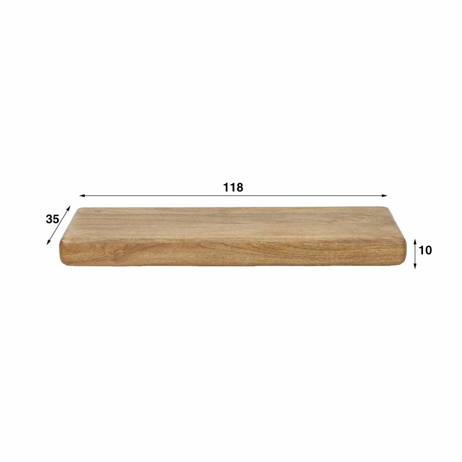 WoonStijl Wandplank Sleek mango 118 cm