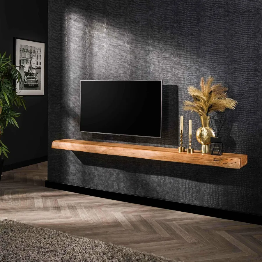 WoonStijl Wandplank Tree massief acacia 200 cm Best