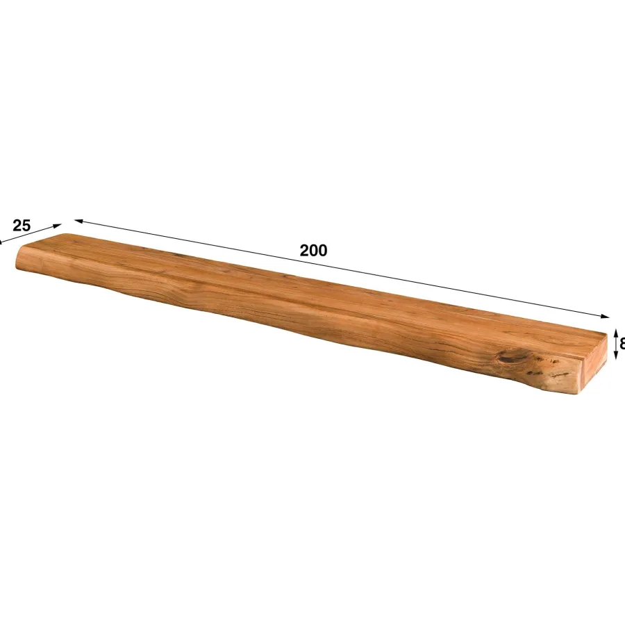 WoonStijl Wandplank Tree massief acacia 200 cm Best