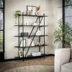 WoonStijl Wandrek 140cm 5 laags Piega Grijs Clearance