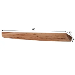 WoonStijl Wandschap edge 60cm set/3 / Massief acacia naturel Sale