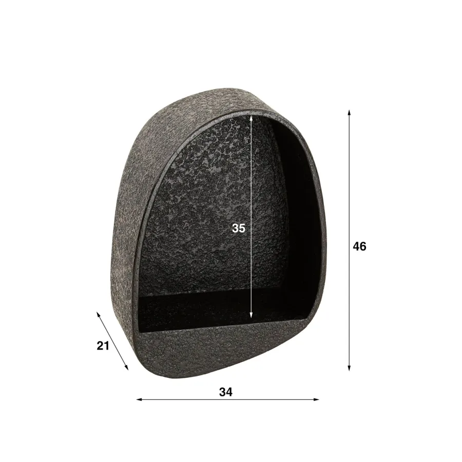 WoonStijl Wandschap metallic druppel