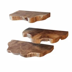 WoonStijl Wandschap natural line set van 3 New