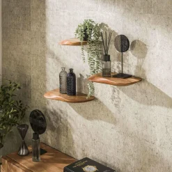 WoonStijl Wandschap organic set van 3 Discount