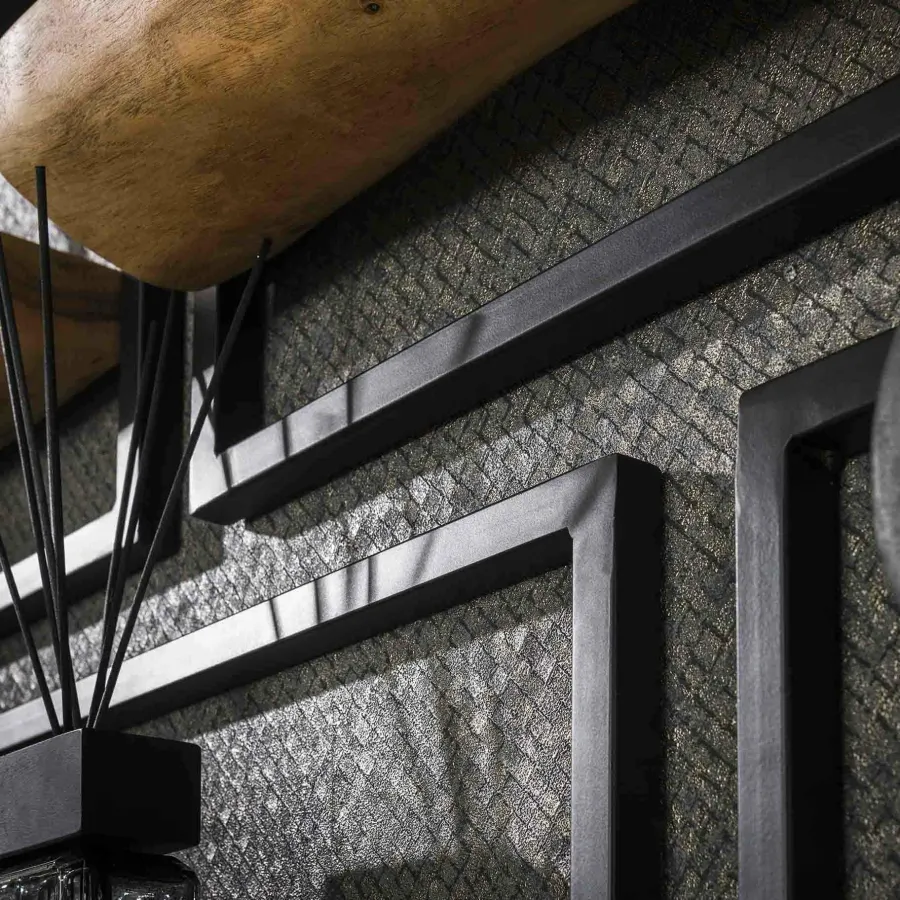 WoonStijl Wandschap set van 5 acacia edge Discount
