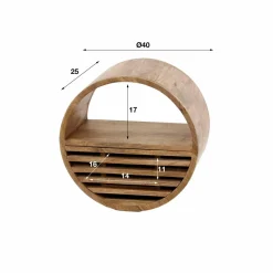 WoonStijl Wandschap tweak Ø40 met lade Best