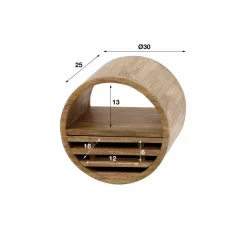 WoonStijl Wandschap tweak Ø30 met lade Discount
