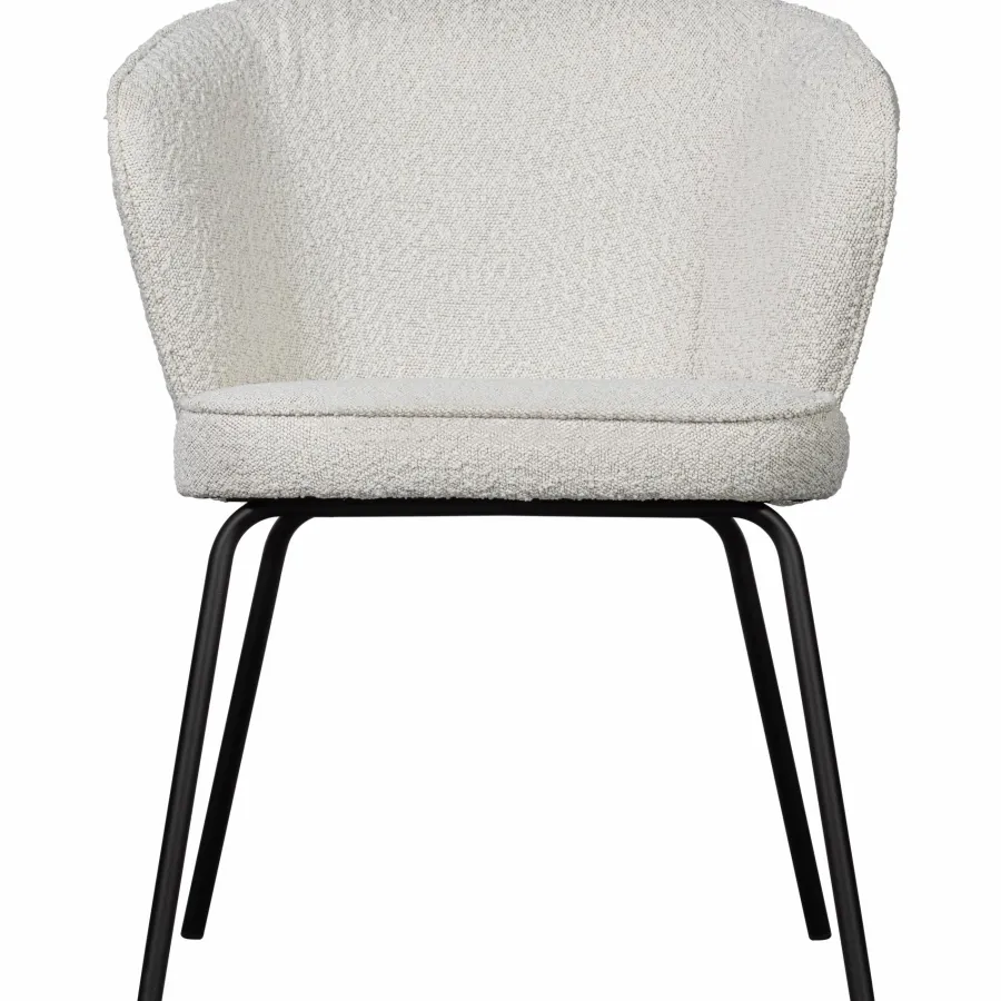 Woood Admit eetkamerstoel bouclé naturel Clearance