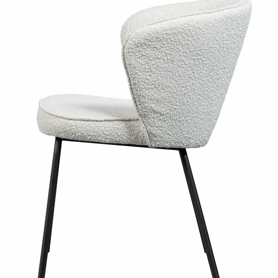Woood Admit eetkamerstoel bouclé naturel Clearance