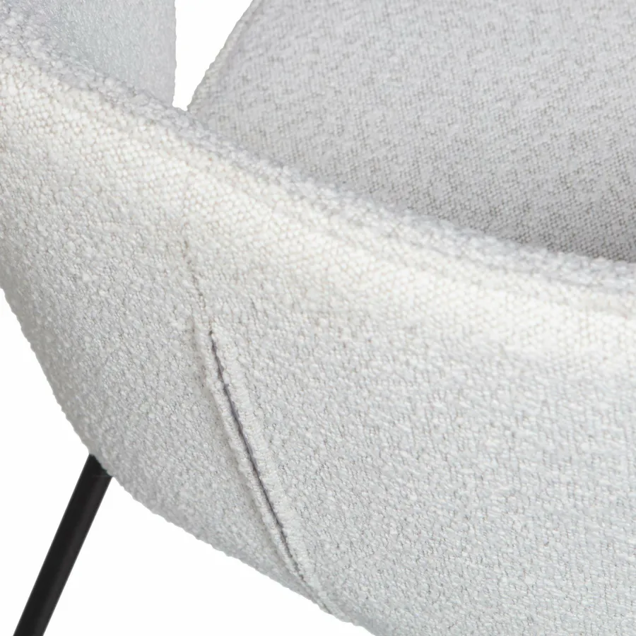 Woood Admit eetkamerstoel bouclé naturel Clearance
