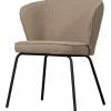 Woood Admit eetkamerstoel bouclé beige Best