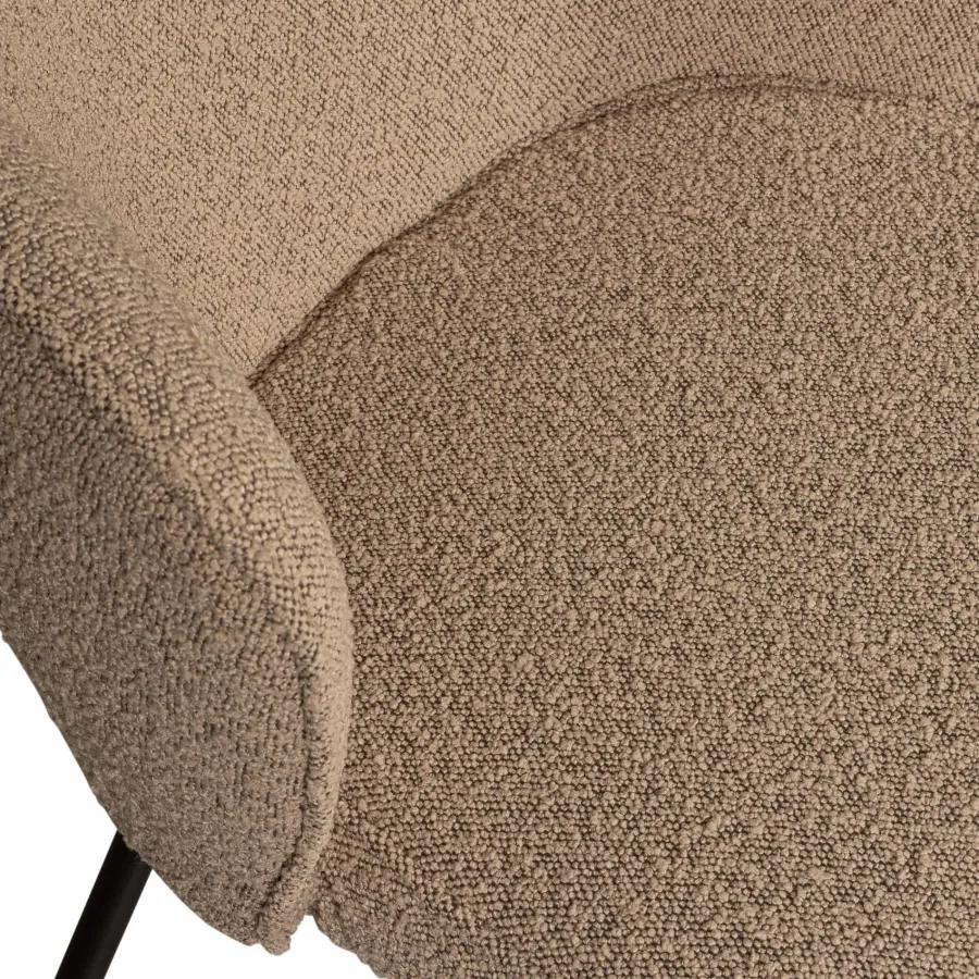 Woood Admit eetkamerstoel bouclé beige Best