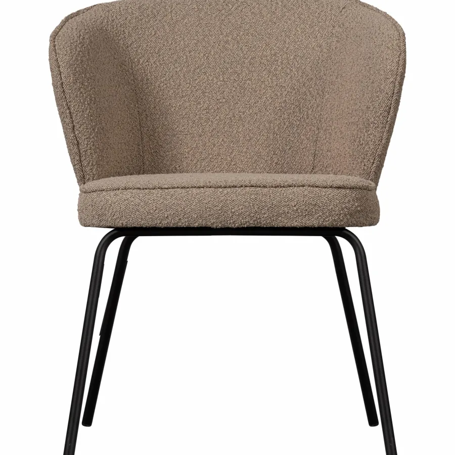 Woood Admit eetkamerstoel bouclé beige Best