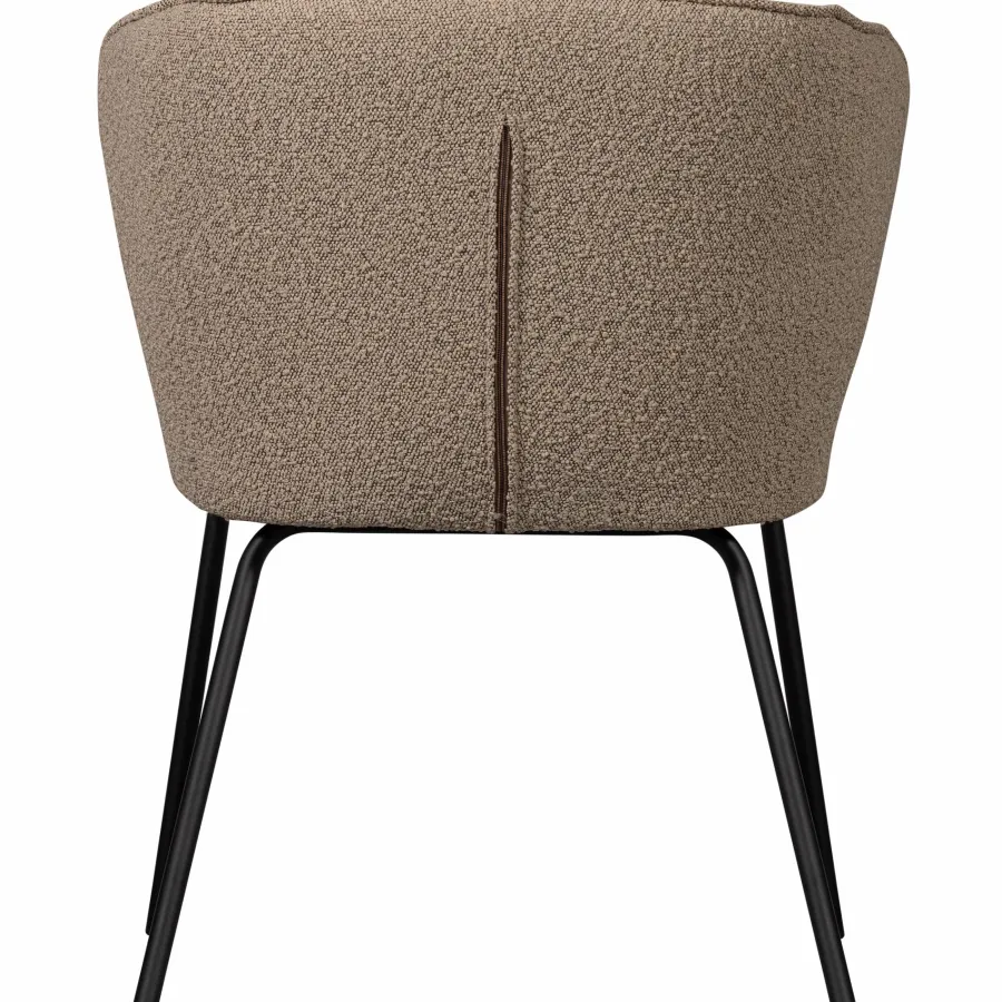 Woood Admit eetkamerstoel bouclé beige Best
