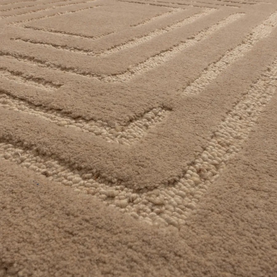 Woood ALICIA vloerkleed wol zand 170x240CM Best