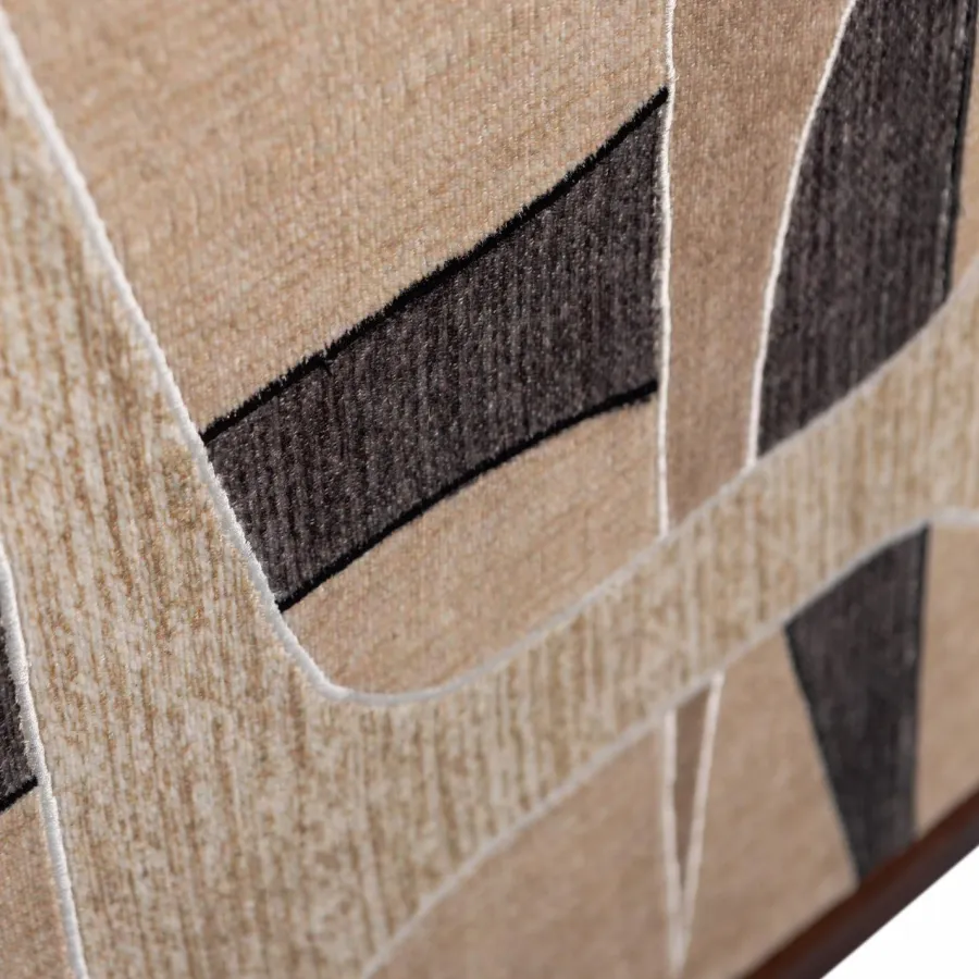 Woood Anno wanddeco katoen naturel/bruin Hot
