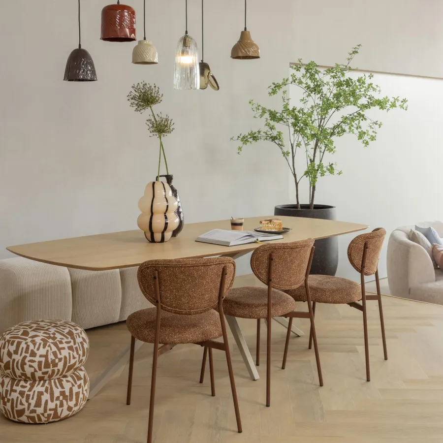 Woood Arleso hanglamp metaal oranje/bruin New