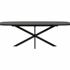 Woood Arros eettafel uitschuifbaar 180-220x90cm mdf zwart Clearance