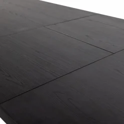 Woood Arros eettafel uitschuifbaar 180-220x90cm mdf zwart Clearance