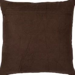 Woood Aziz kussens velvet bruin/naturel - set van 3