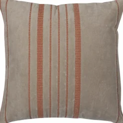 Woood Aziz kussens velvet bruin/naturel - set van 3