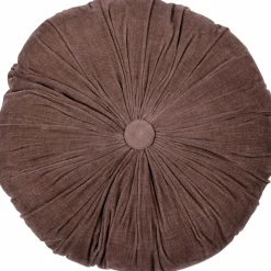 Woood Aziz kussens velvet bruin/naturel - set van 3