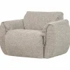 Woood Baggy draaifauteuil geweven stof naturel melange Clearance