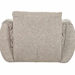 Woood Baggy draaifauteuil geweven stof naturel melange Clearance
