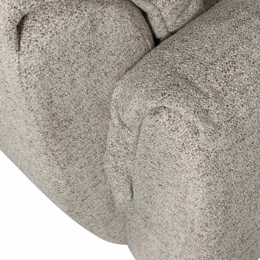 Woood Baggy draaifauteuil geweven stof naturel melange Clearance