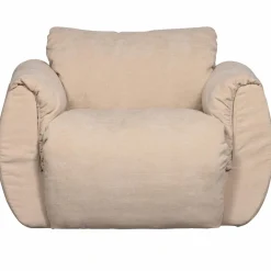 Woood Baggy draaifauteuil geweven chenille zand Online