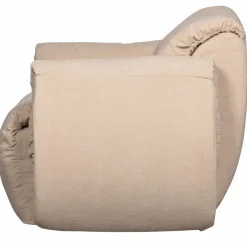 Woood Baggy draaifauteuil geweven chenille zand Online
