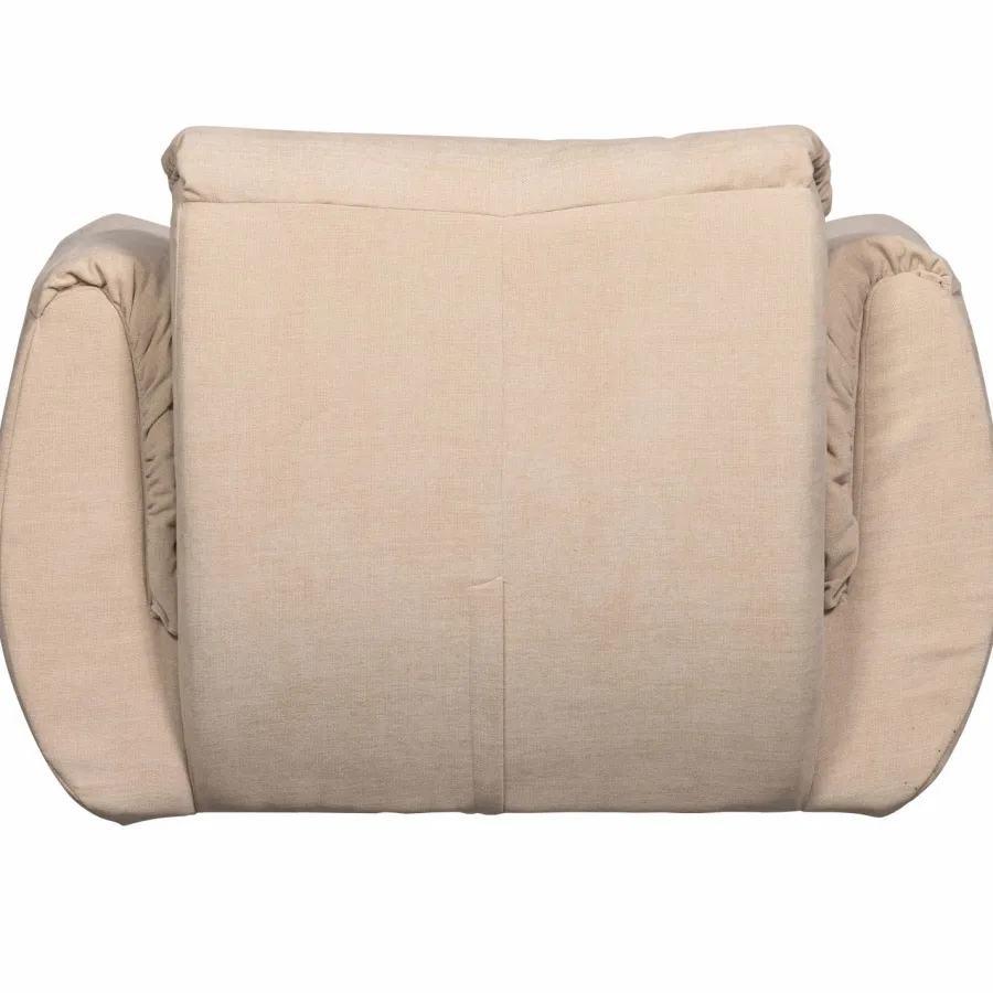 Woood Baggy draaifauteuil geweven chenille zand Online