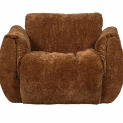 Woood Baggy draaifauteuil 3d chenille middenbruin New