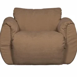 Woood Baggy draaifauteuil geweven chenille bruin Sale