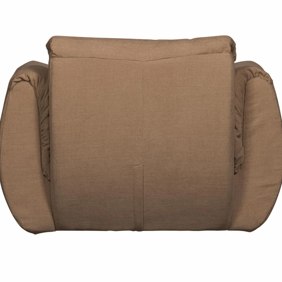 Woood Baggy draaifauteuil geweven chenille bruin Sale