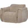 Woood Baggy draaifauteuil 3d chenille zand Discount