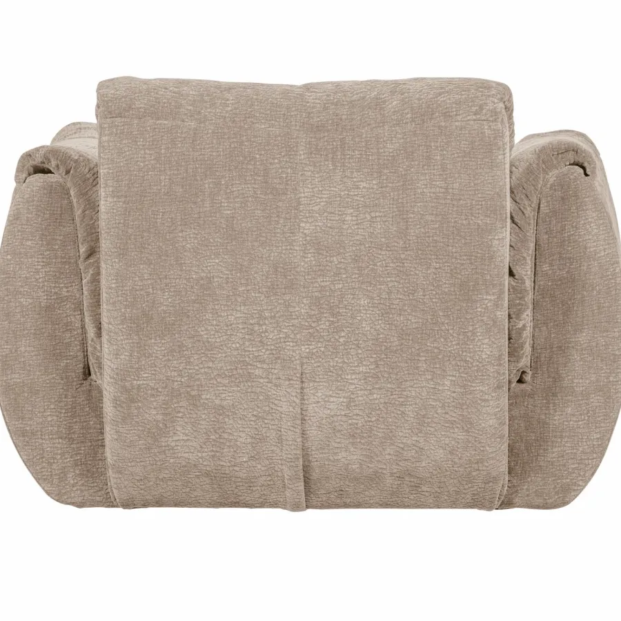 Woood Baggy draaifauteuil 3d chenille zand Discount